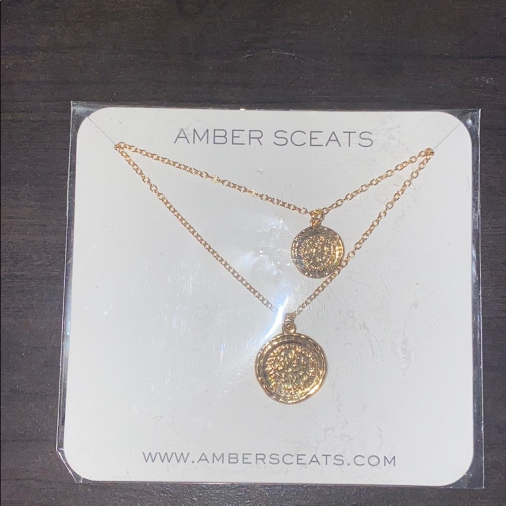 Amber Sceats Double Coin Necklace